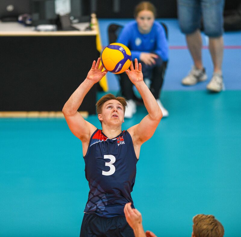Samson Olsen med Norges landslag