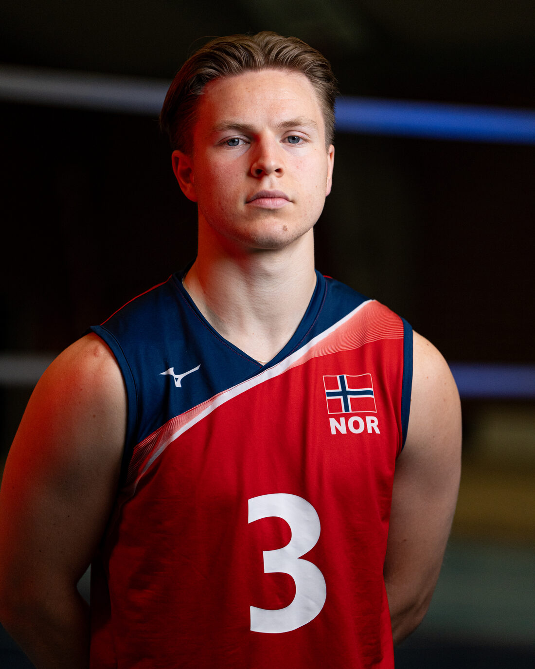 Samson Olsen i Norges landslagsdrakt